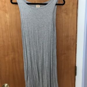 Grey size large tank dress